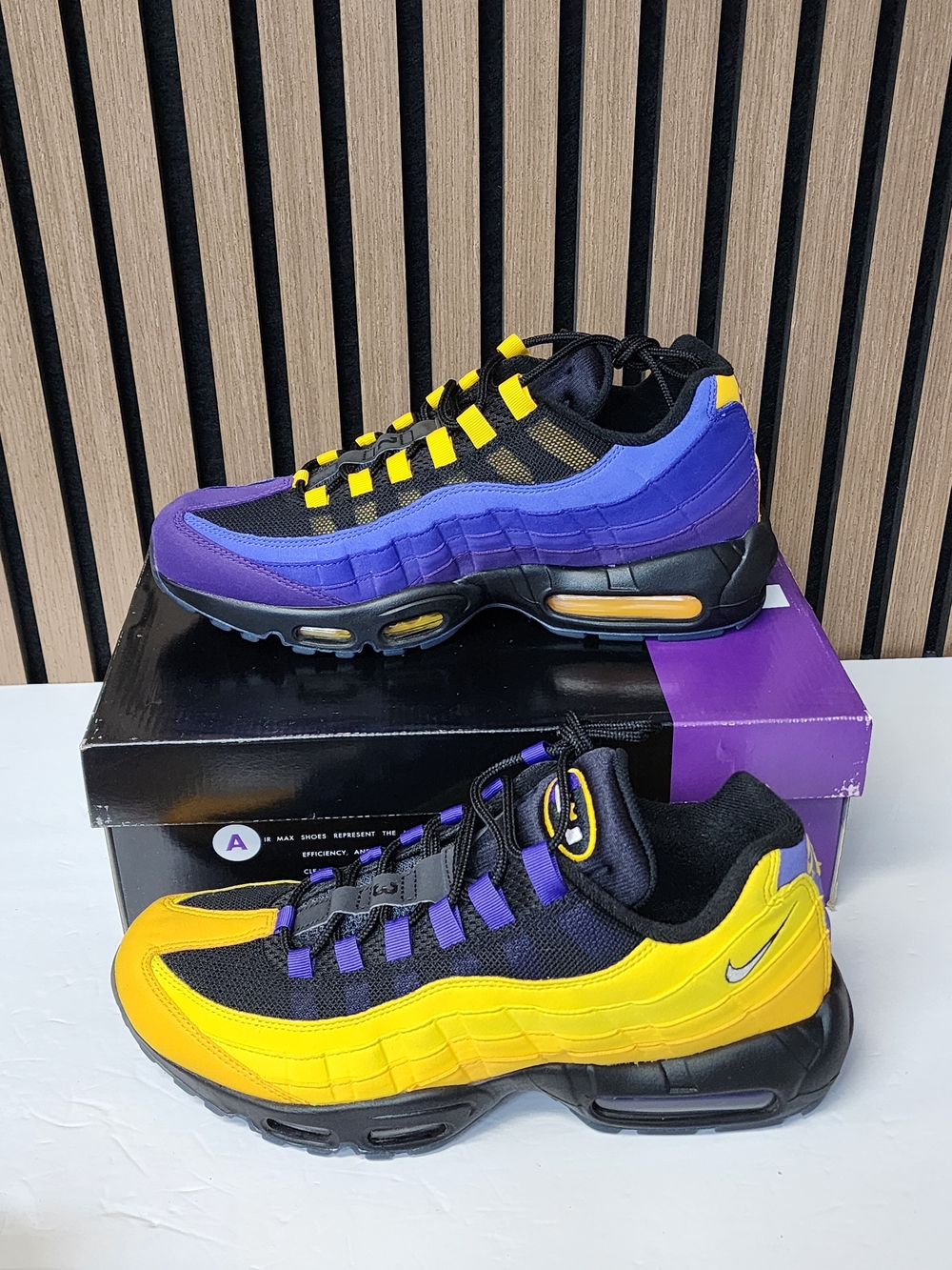 Nike LeBron James x Air Max 95 NRG Home Team Purple Yellow Black CZ3624-001 NEW